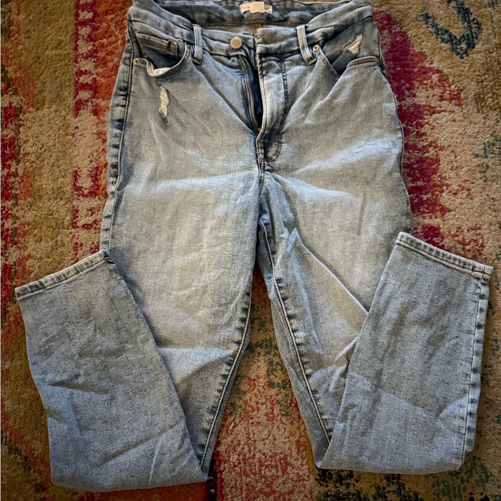 Good American Good Waist Skinny Jeans Cropped